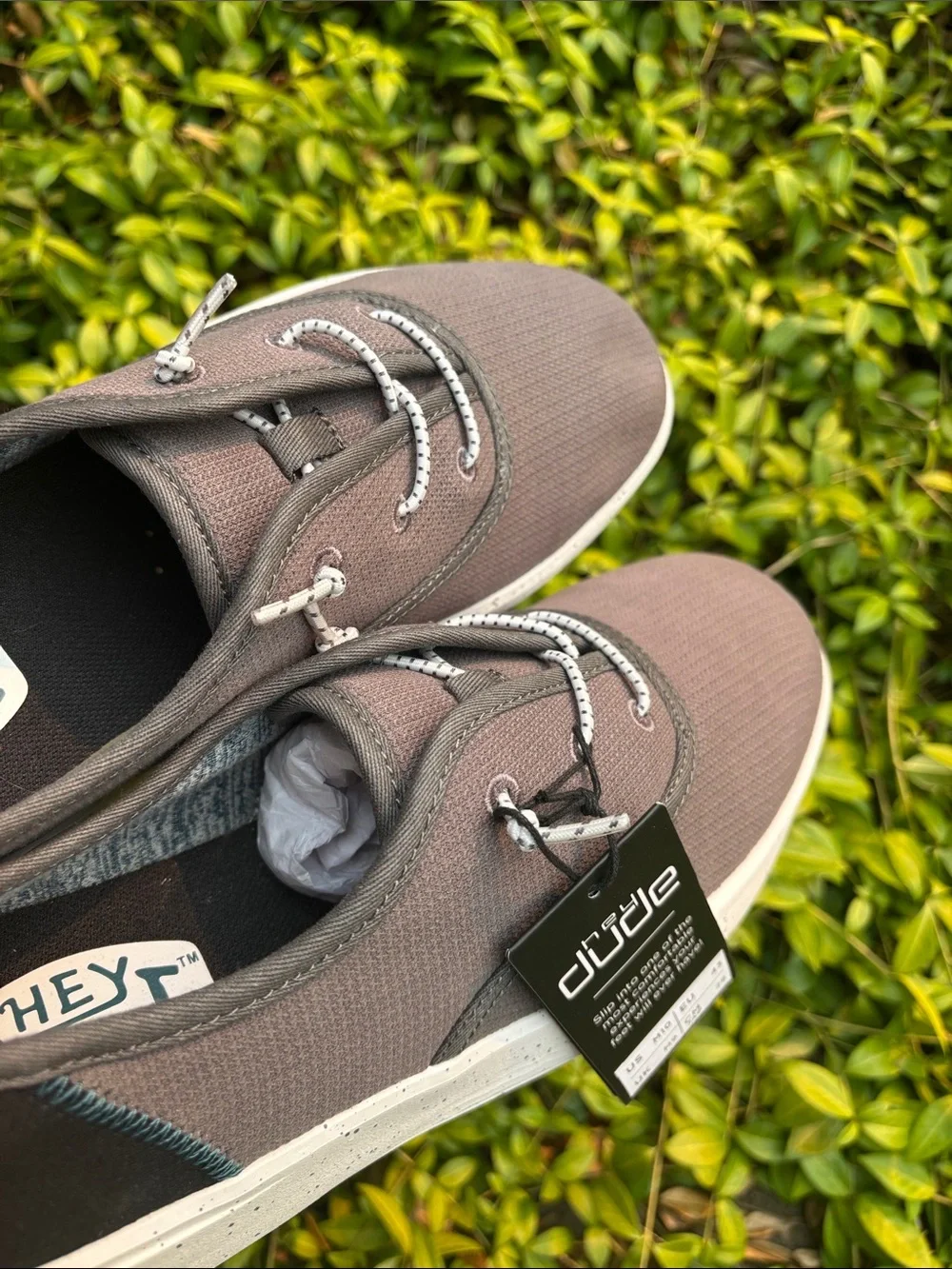 Hey Dude Men’s Slip-On Loafers in Charcoal